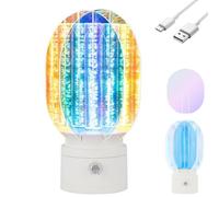 Rotating Aurora Night lamp, 3D Aurora Light with Dimming and Fading Capabilities, Experience The Splendour of The Arctic Auroras Borealis(1pc)