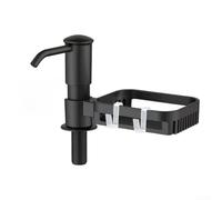 Rotating Base Soap Dispenser with Shelf and Silicone Hose Kit for Seamless Large Bottle Connection at Sink Area (3)