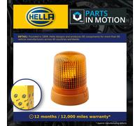 HELLA 2RL 008 061-111 Halogen-Rotating Beacon - KL 7000 - 24V - Yellow - mounting/Bolted - Plug: Blade Terminal