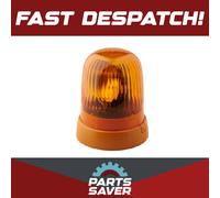 HELLA 2RL 008 727-011 Halogen-Rotating Beacon - KL Junior - 24V - Yellow - mounting/Bolted - Plug: Blade Terminal