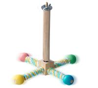 Rotating Bird Perch, Paw Grinding Pole, Interactive Parrot Standing Stick, Easy To Install, Rotating Action, 18x18x15cm/7.09x7.09x5.91 Inches, For Parrots Budgies Climbing Poles