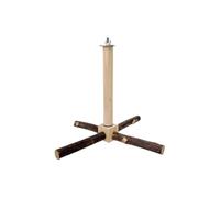 Rotating Bird Perch Toy, Wooden Parakeet Climbing Swing, Cage Exercise Gym Accessory for Lovebirds, Conures, Small Birds, Multi-functional Design, 9..06x9.06x7.09 inches