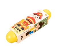 Rotating Block Wooden Sensory Game, Educational Puzzle for Fine Motor Skills, Cognitive Development, And Simple Grasping, Suitable for Children 1-3 Ye, Profession