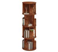 Rotating Bookshelf 360°, 4-Tier Corner Bookcase for Small Spaces, Holds 80-100 Books, Space-Saving Shelf for Bedroom, Living Room, Study Room & Home Office