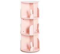 Rotating Bookshelf CANEY 94 cm Pastel Pink