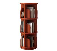 Rotating Bookshelf for Kids and Adults - 2/3/4/5-Tier Teak Color Library Storage Perfect for Bedroom Living Room Study Room (Size: 39 x 99 cm)
