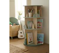 Rotating Bookshelf, Rainbow sage green