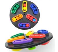 Rotating Brain Teaser Puzzle Game, Colourful Ball Track Challenge, for Developing Patience and Problem Solving Skills