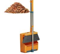 Rotating Broom Set - Floor Standing Dustpan Set, 180 Degree Swivel Broom, Portable Vertical Design, Compact Storage, Easy Sweep Cleaning Tool | Netto Kit