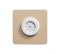 Rotating Cable Socket Cover Panel For 86 Type Wall Outlets, 32mm Hole Diameter, Matte Rubber Guard, Flame Resistant PC Construction(Gold)