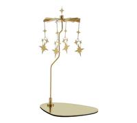 Rotating Candle Holder in Star Shape - Golden Stars Decorative Holder | Sound Candles Spinner - for Home Living Room Balcony Patio Garden Wedding Party Photography Props Bars Cafés Valentines