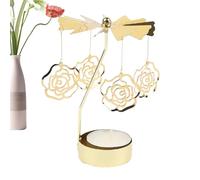 Rotating Candle Holder - Rotating Candle Carousel Rotating Tea Light | Carousel Angel Rotating Candle Carousel Rotating Tea Light Candle Holder Metal Table Decoration Christmas
