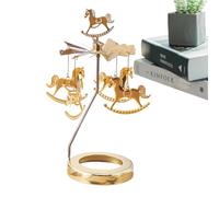 Rotating Candle Holder - Round Thermal Round Candlestick | Rotating Lantern Dream Decoration Candle, Rotating Candle Holder Metal Candle Holder