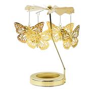 Rotating Candle Holder, Tealight Butterfly Candle Spinner, Metal Candlestick Holders, Rotary Tea Light Holder For Christmas Birthday Wedding Holiday Party Home Decorations