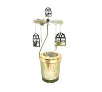 Rotating Candle Stand - Rotary Candle Holder, Rotating Tea Light Holder | Carousel Design Rotating Tea Lighting Stand, Candle Stand for Valentine's Day