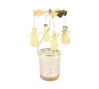Rotating Candle Stick Holder Gold Candlestick Home Decoration Romantic Valentine's Party Room Decor Carousel Candle Stand for Wedding Decoration Home(STYLE6)