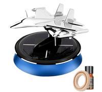 Rotating Car Air Freshener: Solar Powered Helicopter Dashboard Decoration, Aircraft Propeller Self-rotating Diffuser, Alloy Interior