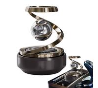 Rotating Car Aromatherapy - 8x6.5cm Mini Air Purifier, Metal Solar-Powered Diffuser, Auto Fragrance Dispenser with Aviation Fan | Dashboard Decoration for Cars Trucks, Fresh Air and Elegant Interior