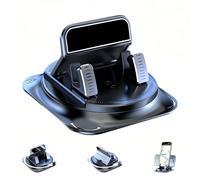 Rotating Car Mount for the Dashboard - Dash Phone Holder for Car with Automatic Locking Anti-Slip Base - Cell Phone Dash Mount for Car, Truck, & SUV and 4 to 7 Inches Smartphones (1pc-single)