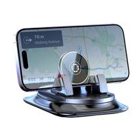 Rotating Car Phone Holder, Dashboard Phone Holder, Rotating Automatic Phone Holder Stand, Car Navigation Mount with Buffer Effect for Truck, Small