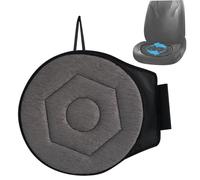 Rotating Car Seat, Swivel Seat Cushion 17in Portable 360-degree Rotating Car Seat Round Non-Slip Base Seat Cushion for Mobility Aid and Standing Assist (Grey), Desk Chair Cushion for Long Sitting