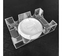 Rotating Card Tray - Playing Card Holder, Clear Card Organizer | Revolving Playing Card Holder, 2-Deck Swivel Card Organizer, Clear Acrylic Card Tray, Smooth 360-Degree Rotation for Poker, Canasta