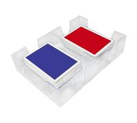 Rotating Card Tray Stand - Swivel Playing Carousel, Clear Holder | Practical Poker Tray, Sturdy Turntable Design for Adults Kids Game Night Family Entertainment Card Table Use