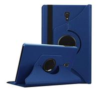 Rotating Case Compatible with Galaxy Tab A 8.0 2017 Old Model T380 T385, Stand Folio Case Full Protective Cover for Samsung Galaxy Tab A 8.0 Inch 2017 Release Tablet (SM-T380/SM-T385) - Dark Blue