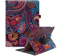 Rotating Case Fit 2018/2017 iPad 9.7 6th/5th Generation - 360 Degree Rotating iPad Air Case Cover with Auto Wake/Sleep Compatible with Apple iPad 9.7 Inch 2018/2017 (National Wind)