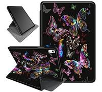 Rotating Case for 10.9 inch iPad Air 5th Generation 2022,for iPad Air 4th Gen 2020 Case,360 Degree Rotating PU Leather Smart Stand Fold Case with Auto Wake/Sleep,Many Shining Butterfly
