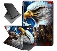 Rotating Case for 10.9 inch iPad Air 5th Generation 2022,for iPad Air 4th Gen 2020 Case,360 Degree Rotating PU Leather Smart Stand Fold Case with Auto Wake/Sleep,Cool Eagle Flag