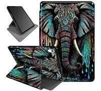 Rotating Case for 10.9 inch iPad Air 5th Generation 2022,for iPad Air 4th Gen 2020 Case,360 Degree Rotating PU Leather Smart Stand Fold Case with Auto Wake/Sleep,Colorful Elephant