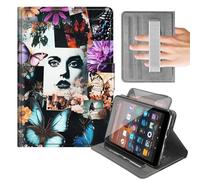 Rotating Case for 6'' Kindle 10th Generation 2019 Release (Model No. J9G29R),Built-in Hand Strap Horizontal & Vertical Stand Cover with Auto Wake/Sleep,Melancholy Butterfly Design