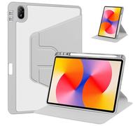 Rotating Case for Huawei MatePad SE 11 inch 2024 with Pencil Holder,360 Degree Rotation Protective Stand Smart Tablet Slim Hard Shell Folio Cover Clear Back, Auto Wake/Sleep (Grey)