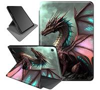 Rotating Case for iPad 10.2 Case for iPad 9th Generation 2021,for iPad 8th Gen Case 2020/iPad 7th Gen 2019,360 Degree Rotating Leather Smart Stand Fold Case,Animal Dragon