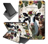 Rotating Case for iPad 10th Generation 10.9 Inch 2022,for iPad 10 Case,360 Degree Rotating Multi-Angles PU Leather Smart Stand Fold Case with Auto Wake/Sleep,Cow in Wooden