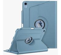 Rotating Case for iPad 11th/10th Gen - 360 Degree Stand Cover, Ocean Blue