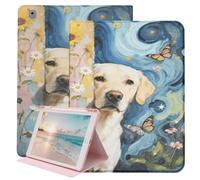 Rotating Case for iPad 9th/8th/7th Generation 10.2 Inch 2021/2020/2019, for Women Girls Kids Cute Rotating Stand Folio Smart Cover with Auto Wake Sleep, Pencil Holder & Kawaii Dog