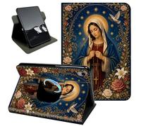 Rotating Case for iPad Air 11-inch M4/M3/M2 (2026/2025/2024),iPad Air 5th/4th Generation 10.9-inch,360 Stand Protective Cover Auto Sleep Wake Slim Shell,Vintage Madonna Floral Art