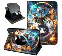 Rotating Case for Kindle Fire Max 11 Case (13th Generation,2023 Release),360 Stand Protective Cover Auto Sleep Wake Slim Shell,Epic Mech Dragon Design