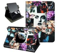 Rotating Case for Kindle Fire Max 11 Case (13th Generation,2023 Release),360 Stand Protective Cover Auto Sleep Wake Slim Shell,Melancholy Butterfly Design