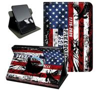 Rotating Case for Kindle Fire Max 11 Case (13th Generation,2023 Release),360 Stand Protective Cover Auto Sleep Wake Slim Shell,Vintage American Flag-1 Design