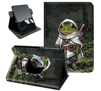 Rotating Case for Kindle Fire Max 11 Case (13th Generation,2023 Release),360 Stand Protective Cover Auto Sleep Wake Slim Shell,Ninja Frog Warrior Art Design
