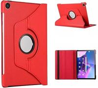 Rotating Case for Lenovo Tab M10 10.6 Inch 2023, PU Leather Cover with Auto Sleep Wake, 360 Degree Stand, Shockproof Tablet Protection, Multi Color Options (Red)