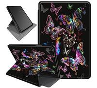 Rotating Case for Samsung Galaxy Tab A 8.0 inch 2019 SM-T290/T295,360 Degree Rotating PU Leather Smart Stand Fold Cover with Auto Wake/Sleep,Many Shining Butterfly