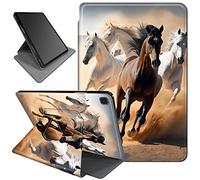 Rotating Case for Samsung Galaxy Tab A 8.0 inch 2019 SM-T290/T295,360 Degree Rotating PU Leather Smart Stand Fold Cover with Auto Wake/Sleep,Running Cool Horse