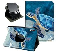 Rotating Case for Samsung Galaxy Tab S11 Ultra | 360 Stand Protective Cover Auto Sleep Wake Slim Shell,Blue Sea Turtle