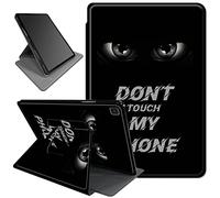 Rotating Case for Samsung Galaxy Tab S5e 10.5 inch Tablet [SM-T720/T725/T727],360 Degree Rotating PU Leather Smart Stand Fold Cover with Auto Wake/Sleep,Eye Don't Touch My Phone