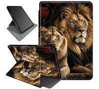 Rotating Case for Samsung Galaxy Tab S6 Lite 10.4 Inch 2022/2020 Model(SM-P610/P613/P615/P619),360 Degree Rotating Smart Stand Folio Cover with Auto Wake/Sleep,Two Lions