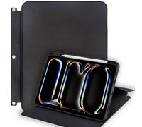 Rotating Case with 3-Ring Binder Holes fit for A4-Size Binder, 360 Degree Rotating Stand Cover with Pencil Holder for 11-inch iPad Pro (M4) 2024 Model